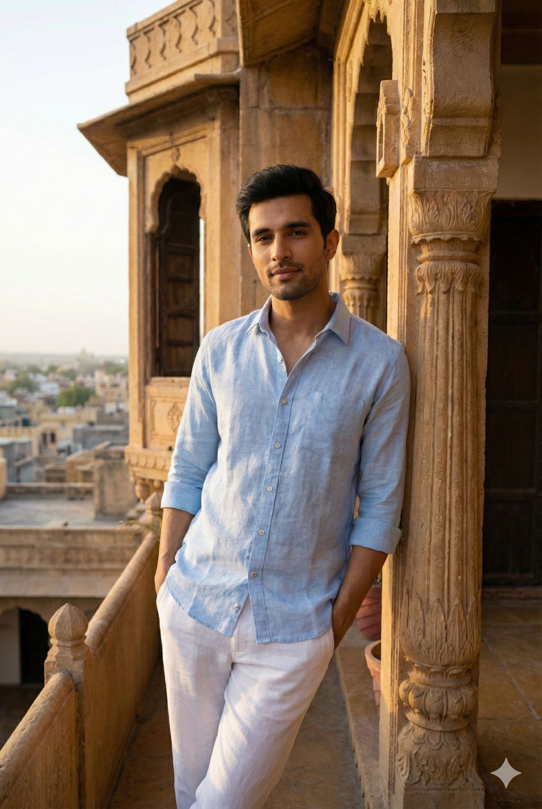 Pure Linen Full Sleeve Shirt