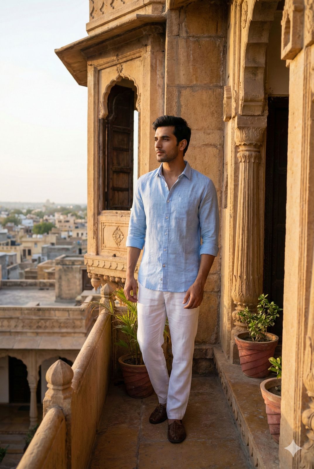 Pure Linen Full Sleeve Shirt
